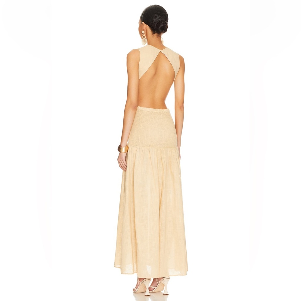 Backless Linen Dress